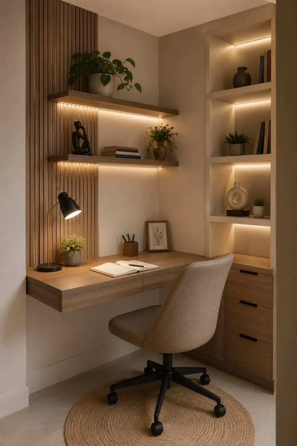 Designer Ergonomic Credenza featuring Natural Matte PU Lacquer Coat #20